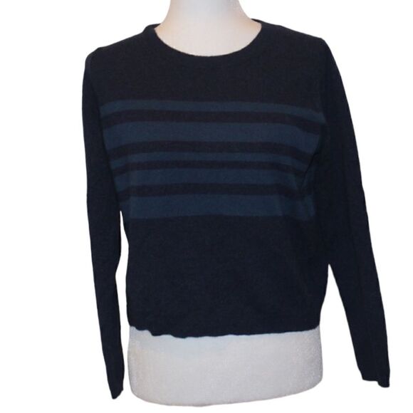 Theory Alayna S Cashmere Blue Pullover Sweater 100% Cashmere Women Size Medium - Picture 1 of 13